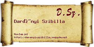 Darányi Szibilla névjegykártya